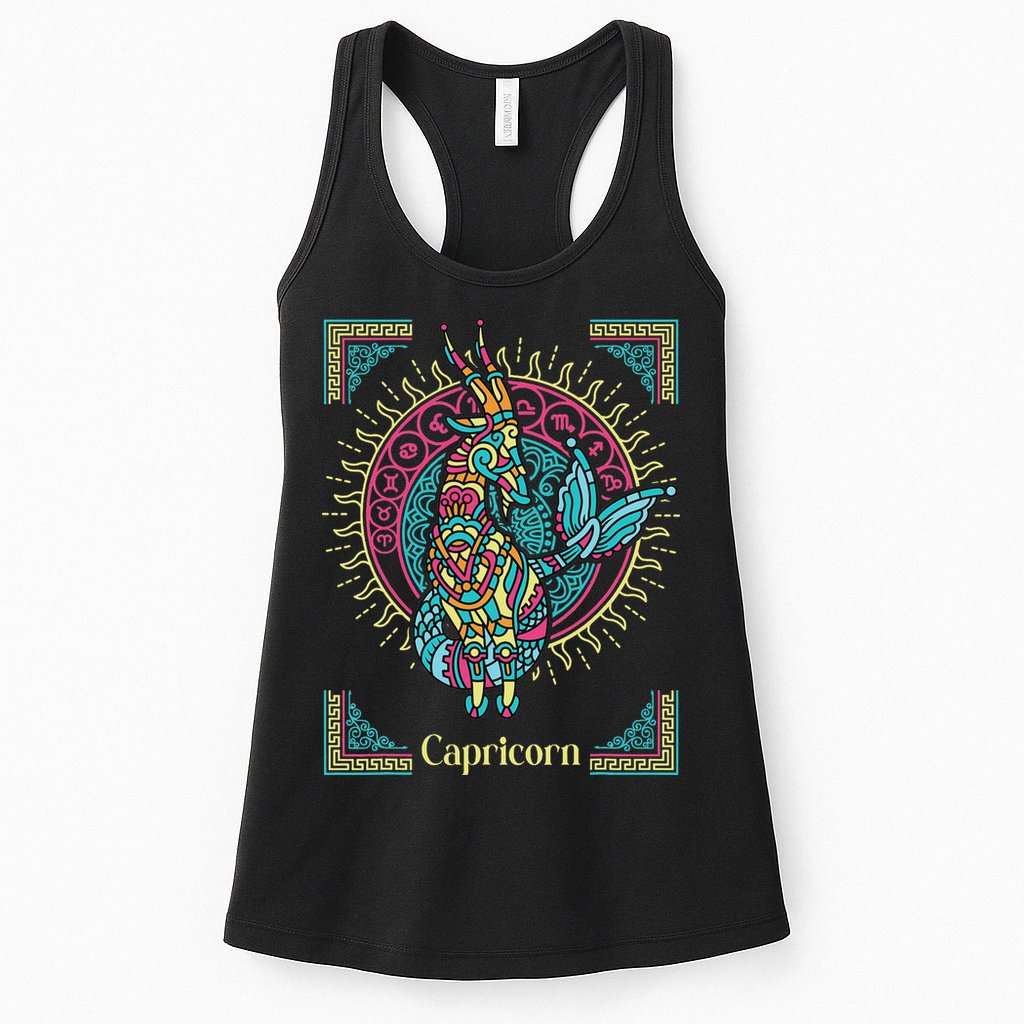 Capricorn Zodiac Sign Astrology Capricorn Birthday Womens Tank Top