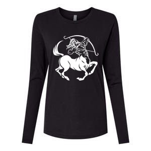 Centaur Zodiac Sagittarius Horoscope Astrology Star Sign Gift Womens Cotton Relaxed Long Sleeve T-Shirt