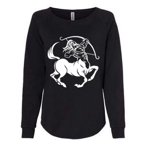 Centaur Zodiac Sagittarius Horoscope Astrology Star Sign Gift Womens California Wash Sweatshirt