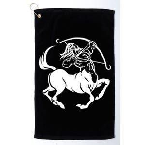 Centaur Zodiac Sagittarius Horoscope Astrology Star Sign Gift Platinum Collection Golf Towel