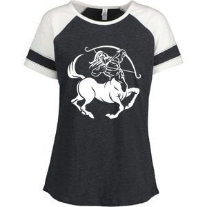 Centaur Zodiac Sagittarius Horoscope Astrology Star Sign Gift Enza Ladies Jersey Colorblock Tee