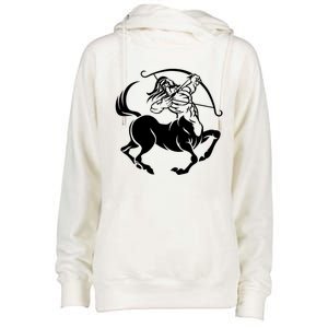 Centaur Zodiac Sagittarius Horoscope Astrology Star Sign Gift Womens Funnel Neck Pullover Hood