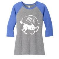 Centaur Zodiac Sagittarius Horoscope Astrology Star Sign Gift Women's Tri-Blend 3/4-Sleeve Raglan Shirt