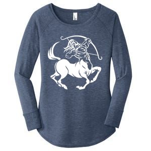 Centaur Zodiac Sagittarius Horoscope Astrology Star Sign Gift Women's Perfect Tri Tunic Long Sleeve Shirt