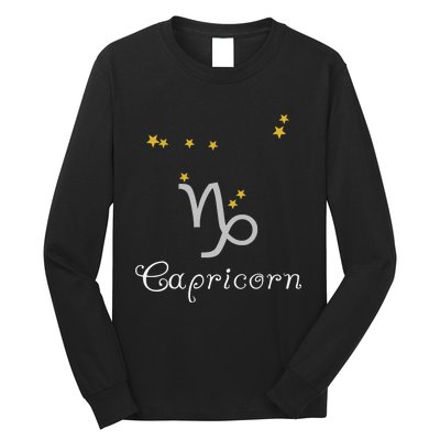 Capricorn Zodiac Sign Constellation Astrology Long Sleeve Shirt