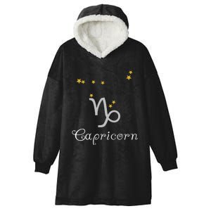 Capricorn Zodiac Sign Constellation Astrology Hooded Wearable Blanket