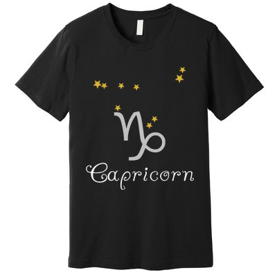 Capricorn Zodiac Sign Constellation Astrology Premium T-Shirt