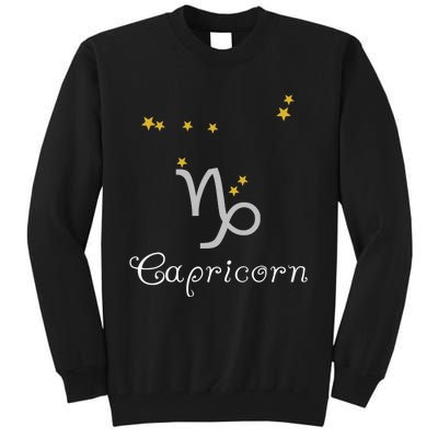 Capricorn Zodiac Sign Constellation Astrology Tall Sweatshirt