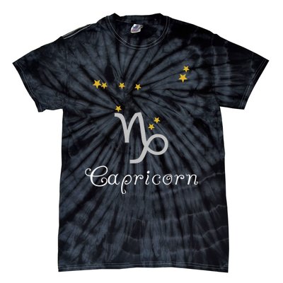 Capricorn Zodiac Sign Constellation Astrology Tie-Dye T-Shirt