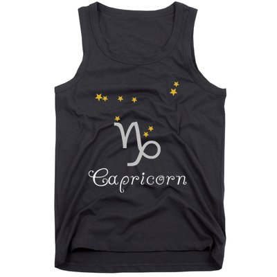 Capricorn Zodiac Sign Constellation Astrology Tank Top