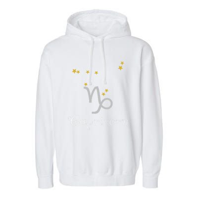 Capricorn Zodiac Sign Constellation Astrology Garment-Dyed Fleece Hoodie