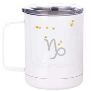 Capricorn Zodiac Sign Constellation Astrology 12 oz Stainless Steel Tumbler Cup