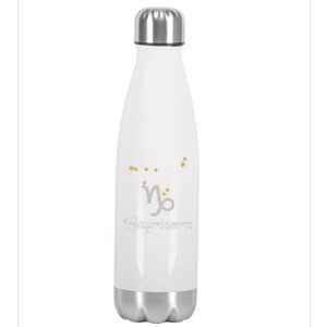 Capricorn Zodiac Sign Constellation Astrology Stainless Steel Insulated Water Bottle