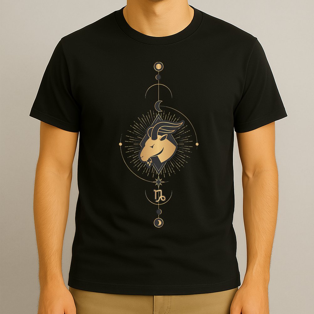 Capricorn Zodiac Symbol Cosmic Cool Astrology Lover Gifts T-Shirt