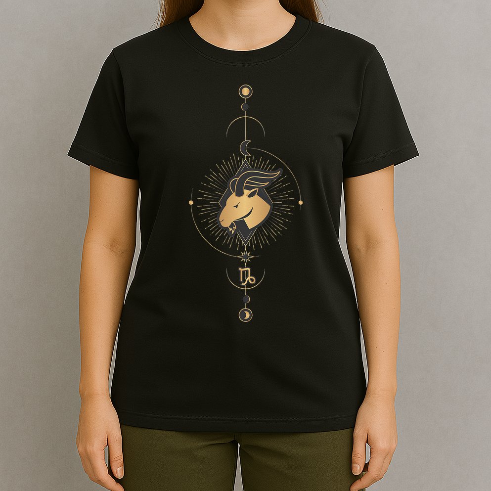 Capricorn Zodiac Symbol Cosmic Cool Astrology Lover Gifts T-Shirt