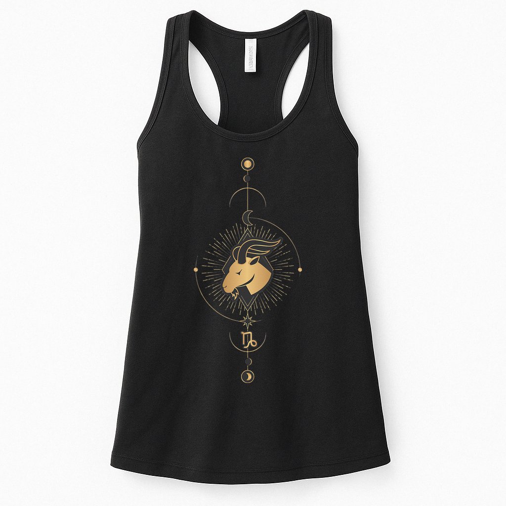 Capricorn Zodiac Symbol Cosmic Cool Astrology Lover Gifts Womens Tank Top