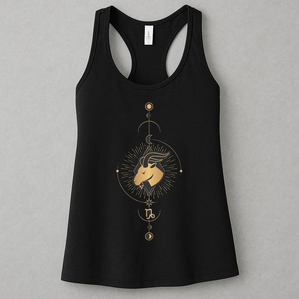 Capricorn Zodiac Symbol Cosmic Cool Astrology Lover Gifts Womens Tank Top