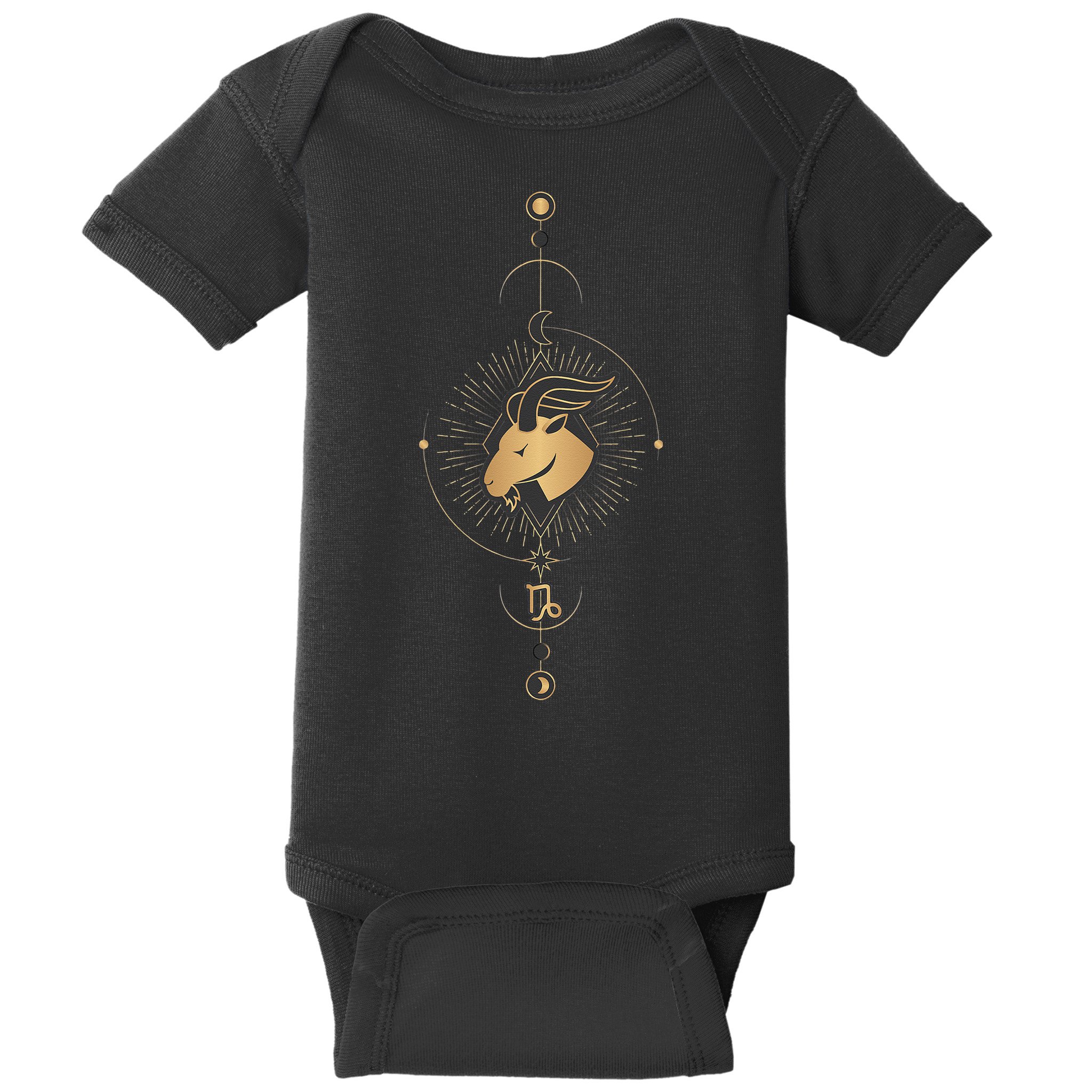 Capricorn Zodiac Symbol Cosmic Cool Astrology Lover Gifts Baby Bodysuit