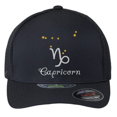 Capricorn Zodiac Sign Constellation Astrology Capricorn Great Gift Flexfit Unipanel Trucker Cap