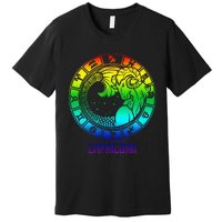 Capricorn Zodiac Sign Rainbow December January Birthday Premium T-Shirt