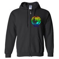 Capricorn Zodiac Sign Rainbow December January Birthday Full Zip Hoodie