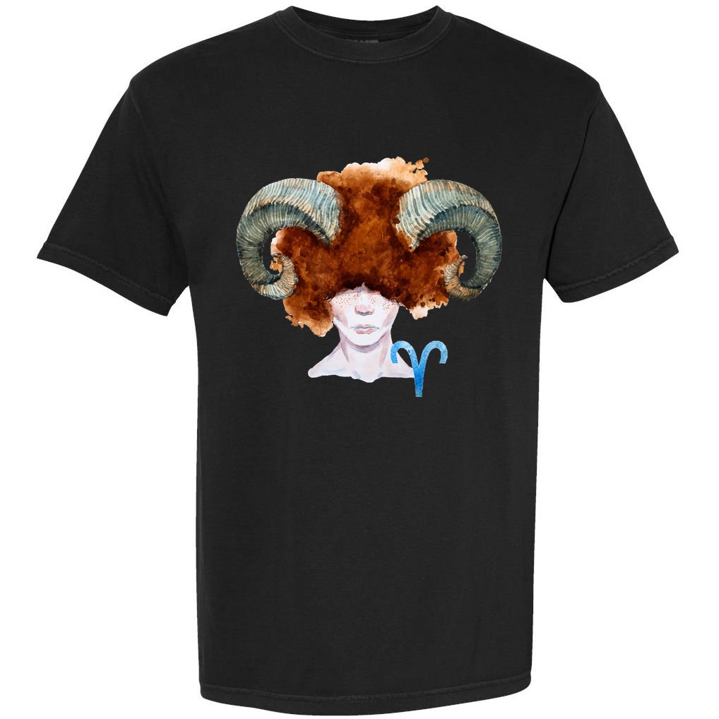 Capricorn. Zodiac Sign Watercolor Illustration Comfort Colors T-Shirt