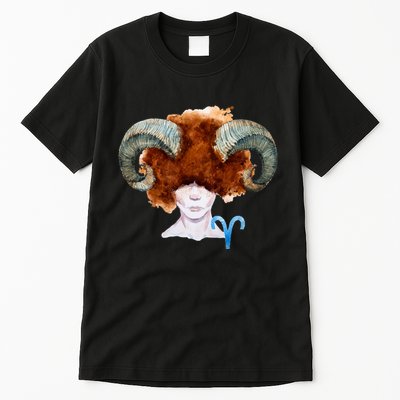 Capricorn. Zodiac Sign Watercolor Illustration Tall T-Shirt