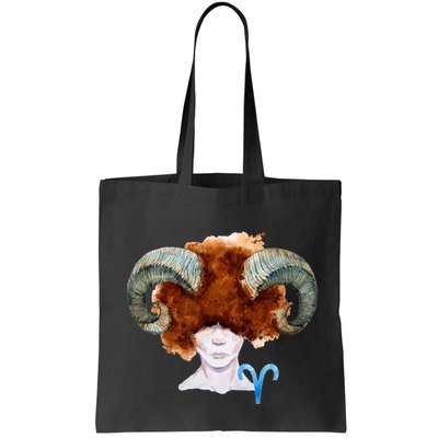 Capricorn. Zodiac Sign Watercolor Illustration Bag