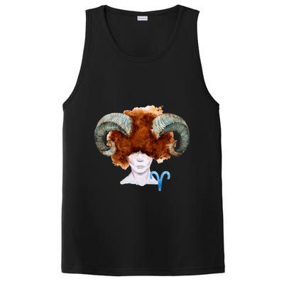 Capricorn. Zodiac Sign Watercolor Illustration PosiCharge Competitor Tank