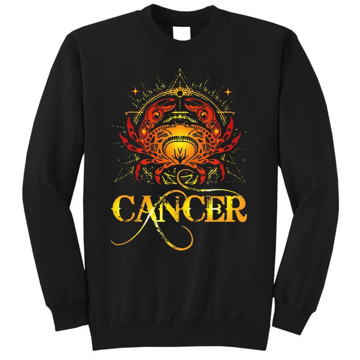 Crab Zodiac Sign Symbol Horoscope Cancer Tall Sweatshirt