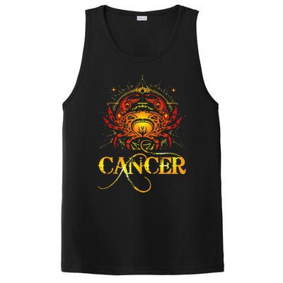 Crab Zodiac Sign Symbol Horoscope Cancer PosiCharge Competitor Tank