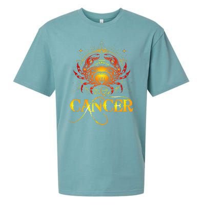 Crab Zodiac Sign Symbol Horoscope Cancer Sueded Cloud Jersey T-Shirt