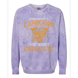 Capricorn Zodiac Sign Birthday December to January Astrology Colorblast Crewneck Sweatshirt