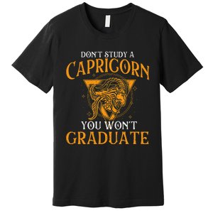 Capricorn Zodiac Sign Birthday December to January Astrology Premium T-Shirt