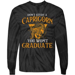 Capricorn Zodiac Sign Birthday December to January Astrology Tie-Dye Long Sleeve Shirt