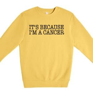 Cancer Zodiac Sign Cool Gift Premium Crewneck Sweatshirt