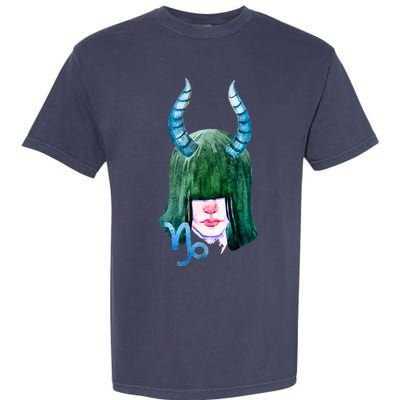 Capricorn Zodiac Sign Watercolor Illustration Comfort Colors T-Shirt