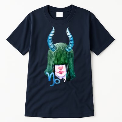 Capricorn Zodiac Sign Watercolor Illustration Tall T-Shirt