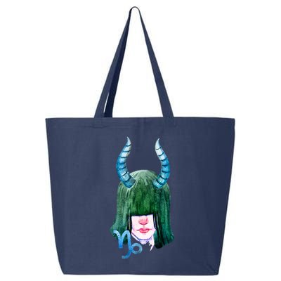 Capricorn Zodiac Sign Watercolor Illustration 25L Jumbo Tote