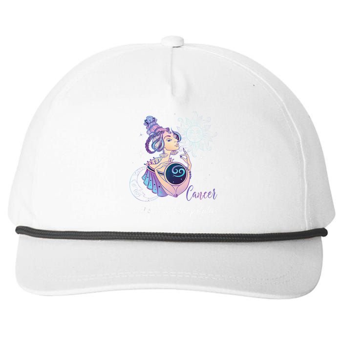 Cancer Zodiac Sign Woman Cancer Horoscope Astrology Snapback Five-Panel Rope Hat