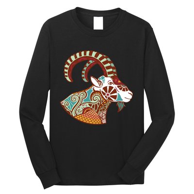 Capricorn Zodiac Symbol Cosmic Cool Astrology Lover Gifts Long Sleeve Shirt