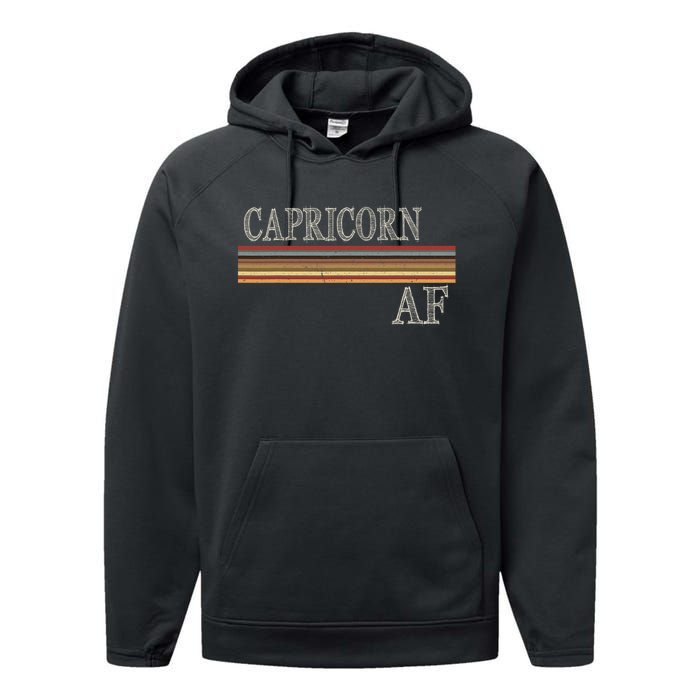 Capricorn Zodiac Sign Horoscope Astrology Birthday Performance Fleece Hoodie