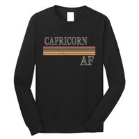 Capricorn Zodiac Sign Horoscope Astrology Birthday Long Sleeve Shirt