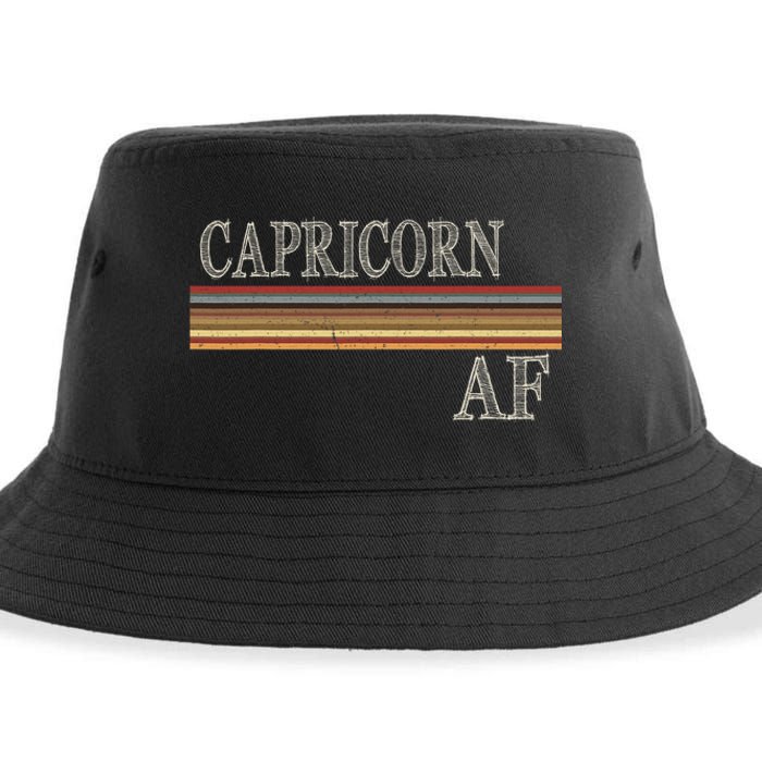 Capricorn Zodiac Sign Horoscope Astrology Birthday Sustainable Bucket Hat