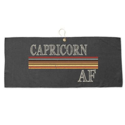 Capricorn Zodiac Sign Horoscope Astrology Birthday Large Microfiber Waffle Golf Towel