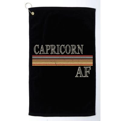 Capricorn Zodiac Sign Horoscope Astrology Birthday Platinum Collection Golf Towel