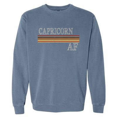 Capricorn Zodiac Sign Horoscope Astrology Birthday Garment-Dyed Sweatshirt