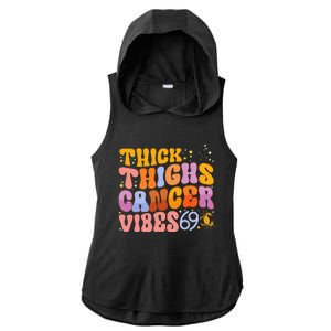 Cancer Zodiac Signs Astrology Birthday Party Decorations Ladies PosiCharge Tri-Blend Wicking Draft Hoodie Tank