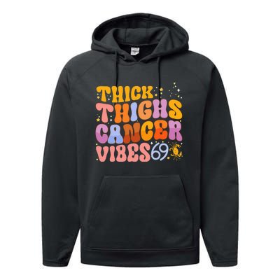 Cancer Zodiac Signs Astrology Birthday Party Decorations Performance Fleece Hoodie