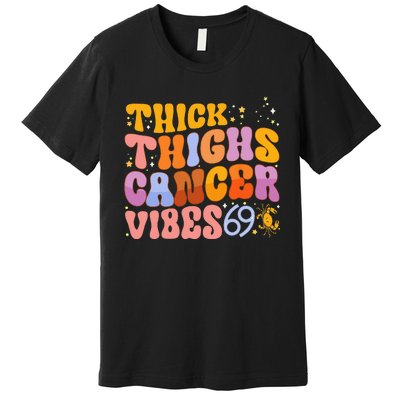 Cancer Zodiac Signs Astrology Birthday Party Decorations Premium T-Shirt